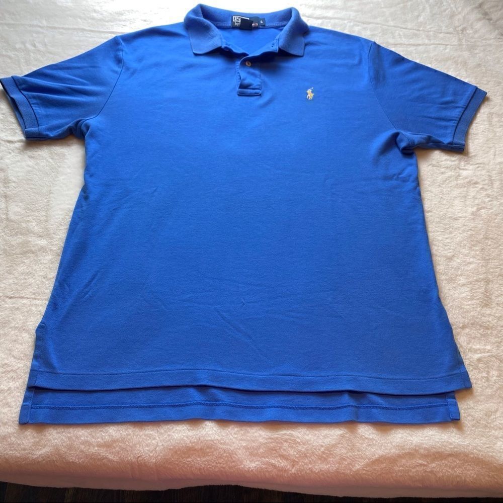 Polo by Ralph Lauren Blue Polo Shirt Size Large